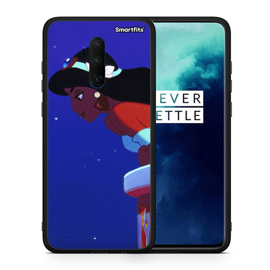 Θήκη OnePlus 7T Pro Alladin And Jasmine Love 2 από τη Smartfits με σχέδιο στο πίσω μέρος και μαύρο περίβλημα | OnePlus 7T Pro Alladin And Jasmine Love 2 case with colorful back and black bezels