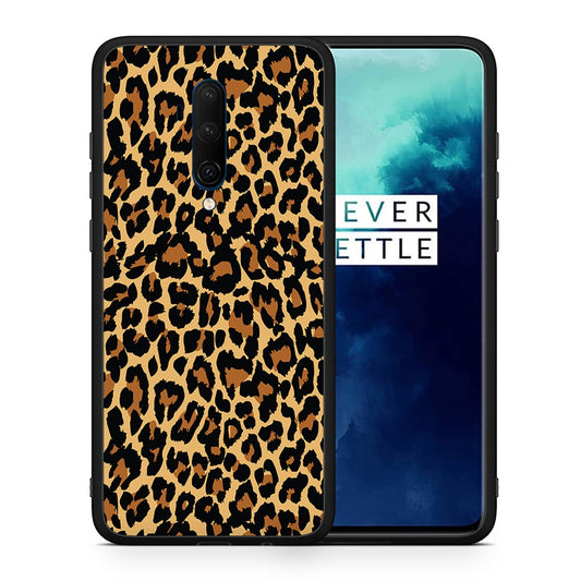 Θήκη OnePlus 7T Pro Leopard Animal από τη Smartfits με σχέδιο στο πίσω μέρος και μαύρο περίβλημα | OnePlus 7T Pro Leopard Animal case with colorful back and black bezels