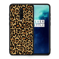Thumbnail for Θήκη OnePlus 7T Pro Leopard Animal από τη Smartfits με σχέδιο στο πίσω μέρος και μαύρο περίβλημα | OnePlus 7T Pro Leopard Animal case with colorful back and black bezels