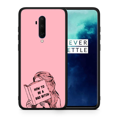 Θήκη OnePlus 7T Pro Bad Bitch από τη Smartfits με σχέδιο στο πίσω μέρος και μαύρο περίβλημα | OnePlus 7T Pro Bad Bitch case with colorful back and black bezels