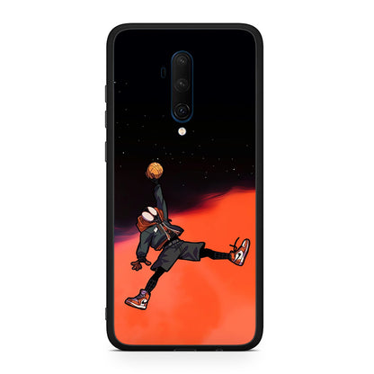 OnePlus 7T Pro Basketball Hero θήκη από τη Smartfits με σχέδιο στο πίσω μέρος και μαύρο περίβλημα | Smartphone case with colorful back and black bezels by Smartfits