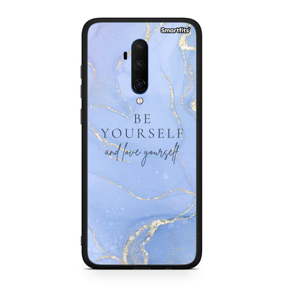 OnePlus 7T Pro Be Yourself θήκη από τη Smartfits με σχέδιο στο πίσω μέρος και μαύρο περίβλημα | Smartphone case with colorful back and black bezels by Smartfits