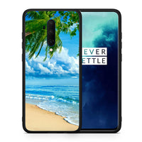 Thumbnail for Θήκη OnePlus 7T Pro Beautiful Beach από τη Smartfits με σχέδιο στο πίσω μέρος και μαύρο περίβλημα | OnePlus 7T Pro Beautiful Beach case with colorful back and black bezels