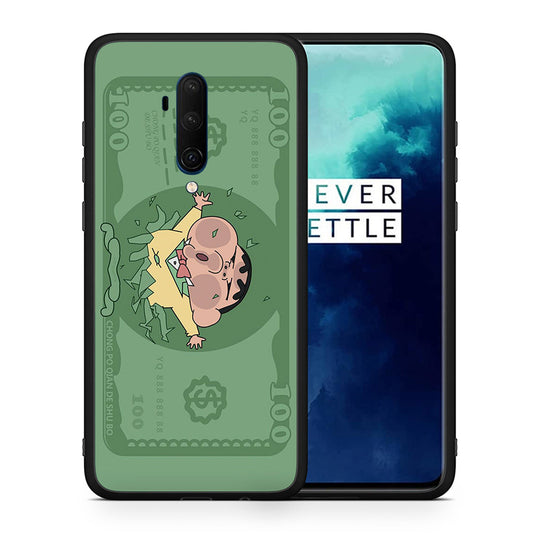 Θήκη Αγίου Βαλεντίνου OnePlus 7T Pro Big Money από τη Smartfits με σχέδιο στο πίσω μέρος και μαύρο περίβλημα | OnePlus 7T Pro Big Money case with colorful back and black bezels