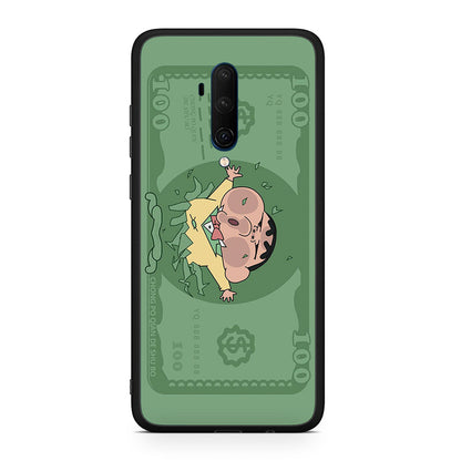 OnePlus 7T Pro Big Money Θήκη Αγίου Βαλεντίνου από τη Smartfits με σχέδιο στο πίσω μέρος και μαύρο περίβλημα | Smartphone case with colorful back and black bezels by Smartfits