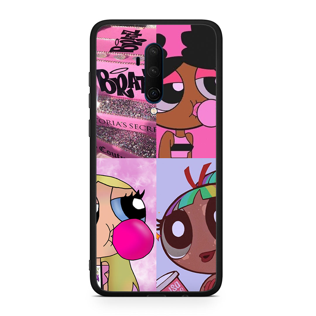 OnePlus 7T Pro Bubble Girls Θήκη Αγίου Βαλεντίνου από τη Smartfits με σχέδιο στο πίσω μέρος και μαύρο περίβλημα | Smartphone case with colorful back and black bezels by Smartfits