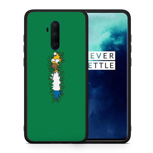 Θήκη Αγίου Βαλεντίνου OnePlus 7T Pro Bush Man από τη Smartfits με σχέδιο στο πίσω μέρος και μαύρο περίβλημα | OnePlus 7T Pro Bush Man case with colorful back and black bezels