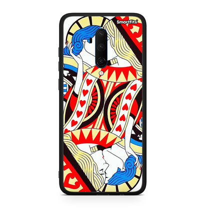 OnePlus 7T Pro Card Love θήκη από τη Smartfits με σχέδιο στο πίσω μέρος και μαύρο περίβλημα | Smartphone case with colorful back and black bezels by Smartfits