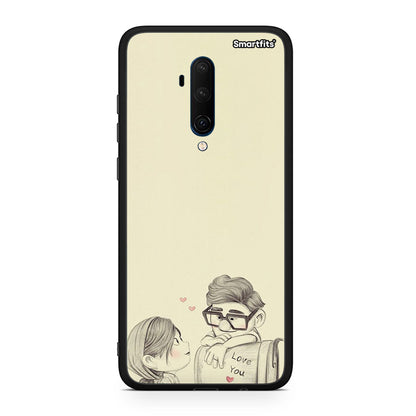 OnePlus 7T Pro Carl And Ellie θήκη από τη Smartfits με σχέδιο στο πίσω μέρος και μαύρο περίβλημα | Smartphone case with colorful back and black bezels by Smartfits