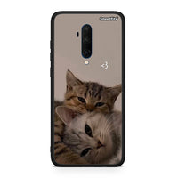 Thumbnail for OnePlus 7T Pro Cats In Love Θήκη από τη Smartfits με σχέδιο στο πίσω μέρος και μαύρο περίβλημα | Smartphone case with colorful back and black bezels by Smartfits