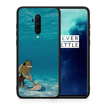 Θήκη OnePlus 7T Pro Clean The Ocean από τη Smartfits με σχέδιο στο πίσω μέρος και μαύρο περίβλημα | OnePlus 7T Pro Clean The Ocean case with colorful back and black bezels