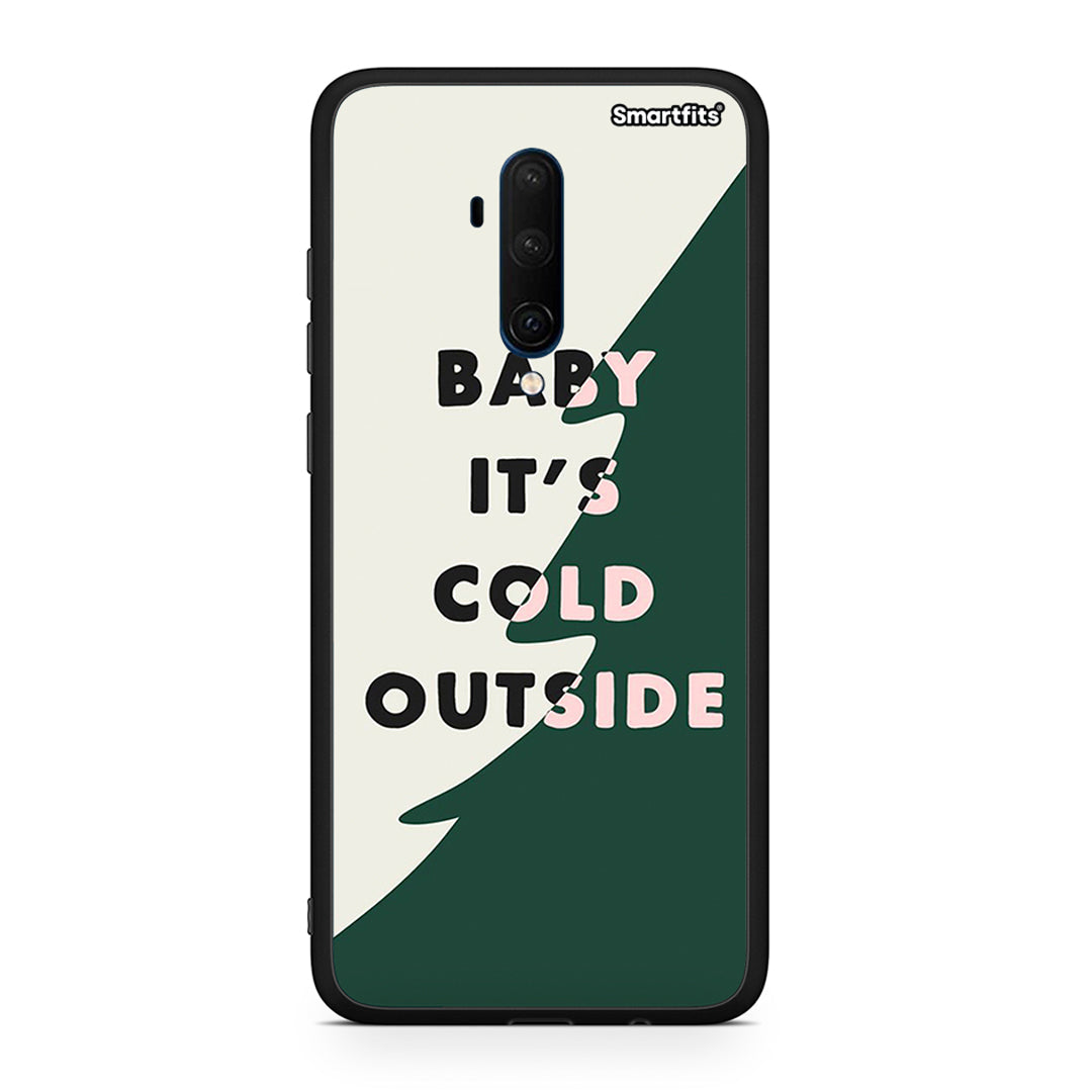 OnePlus 7T Pro Cold Outside θήκη από τη Smartfits με σχέδιο στο πίσω μέρος και μαύρο περίβλημα | Smartphone case with colorful back and black bezels by Smartfits