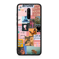 Thumbnail for OnePlus 7T Pro Collage Bitchin Θήκη Αγίου Βαλεντίνου από τη Smartfits με σχέδιο στο πίσω μέρος και μαύρο περίβλημα | Smartphone case with colorful back and black bezels by Smartfits