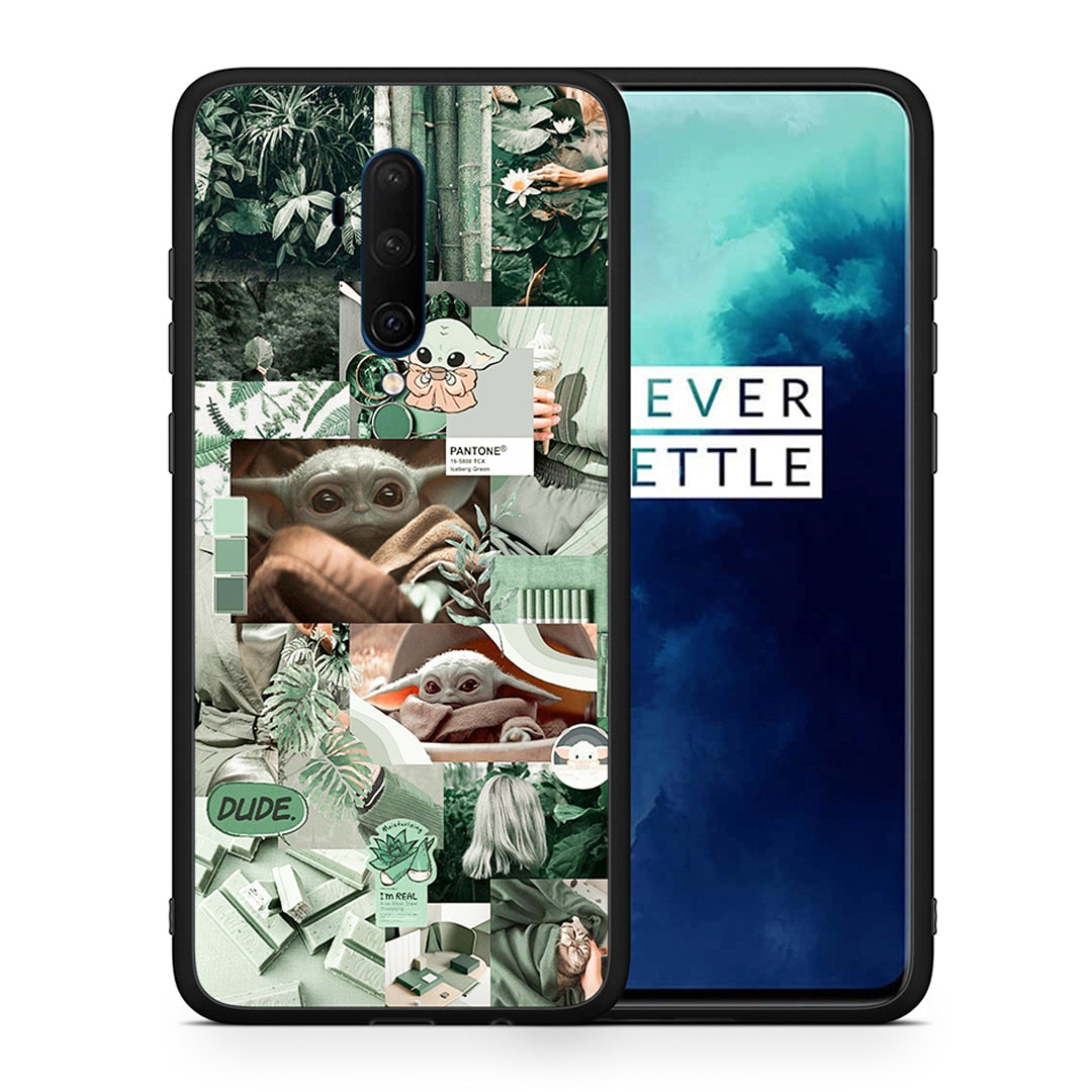 Θήκη Αγίου Βαλεντίνου OnePlus 7T Pro Collage Dude από τη Smartfits με σχέδιο στο πίσω μέρος και μαύρο περίβλημα | OnePlus 7T Pro Collage Dude case with colorful back and black bezels