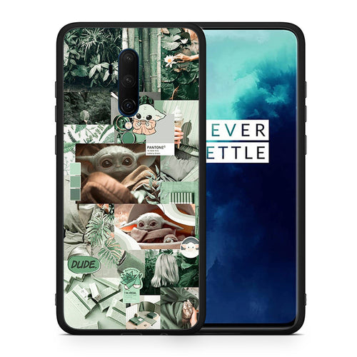 Θήκη Αγίου Βαλεντίνου OnePlus 7T Pro Collage Dude από τη Smartfits με σχέδιο στο πίσω μέρος και μαύρο περίβλημα | OnePlus 7T Pro Collage Dude case with colorful back and black bezels