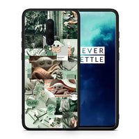 Thumbnail for Θήκη Αγίου Βαλεντίνου OnePlus 7T Pro Collage Dude από τη Smartfits με σχέδιο στο πίσω μέρος και μαύρο περίβλημα | OnePlus 7T Pro Collage Dude case with colorful back and black bezels