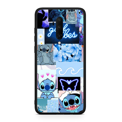 OnePlus 7T Pro Collage Good Vibes Θήκη Αγίου Βαλεντίνου από τη Smartfits με σχέδιο στο πίσω μέρος και μαύρο περίβλημα | Smartphone case with colorful back and black bezels by Smartfits