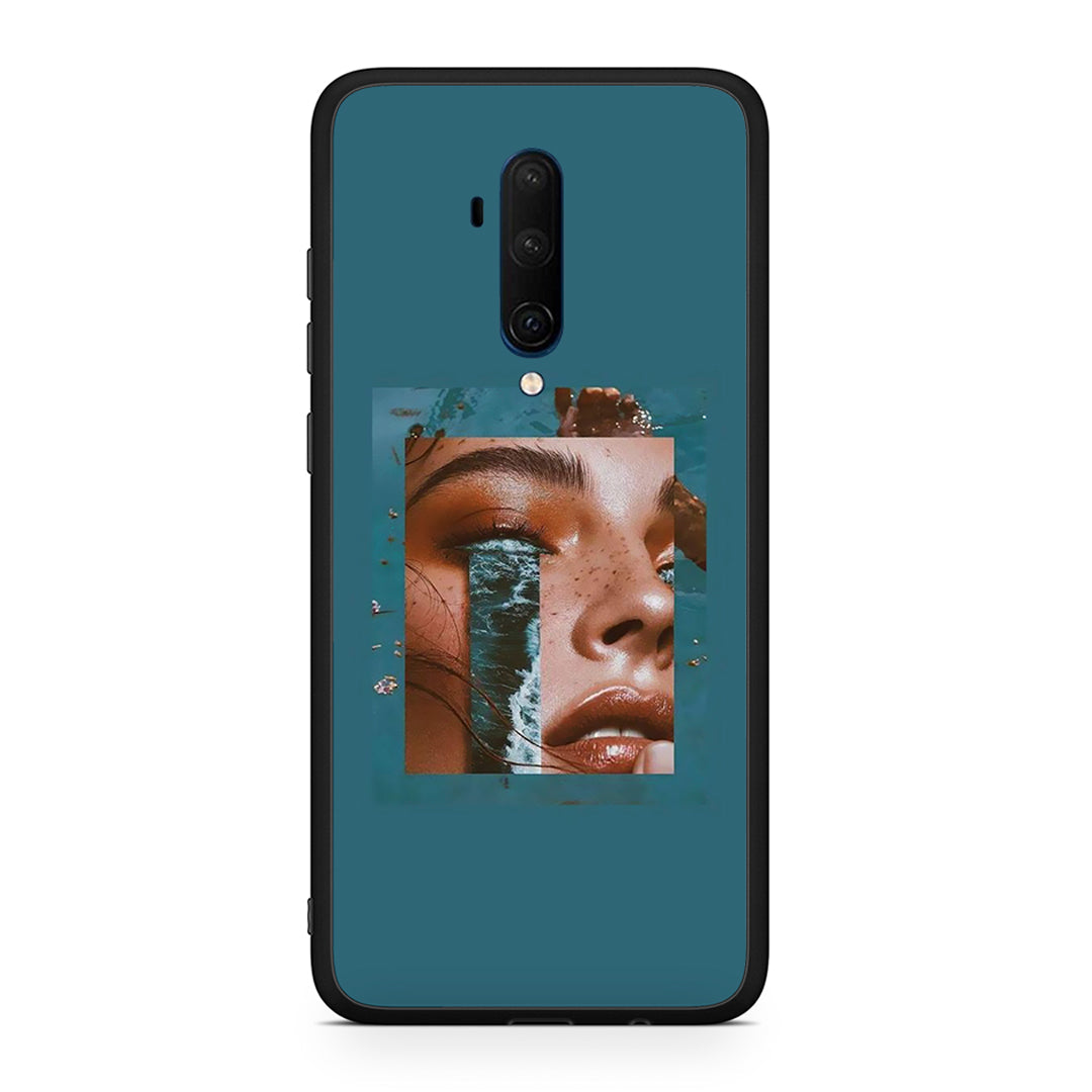 OnePlus 7T Pro Cry An Ocean θήκη από τη Smartfits με σχέδιο στο πίσω μέρος και μαύρο περίβλημα | Smartphone case with colorful back and black bezels by Smartfits