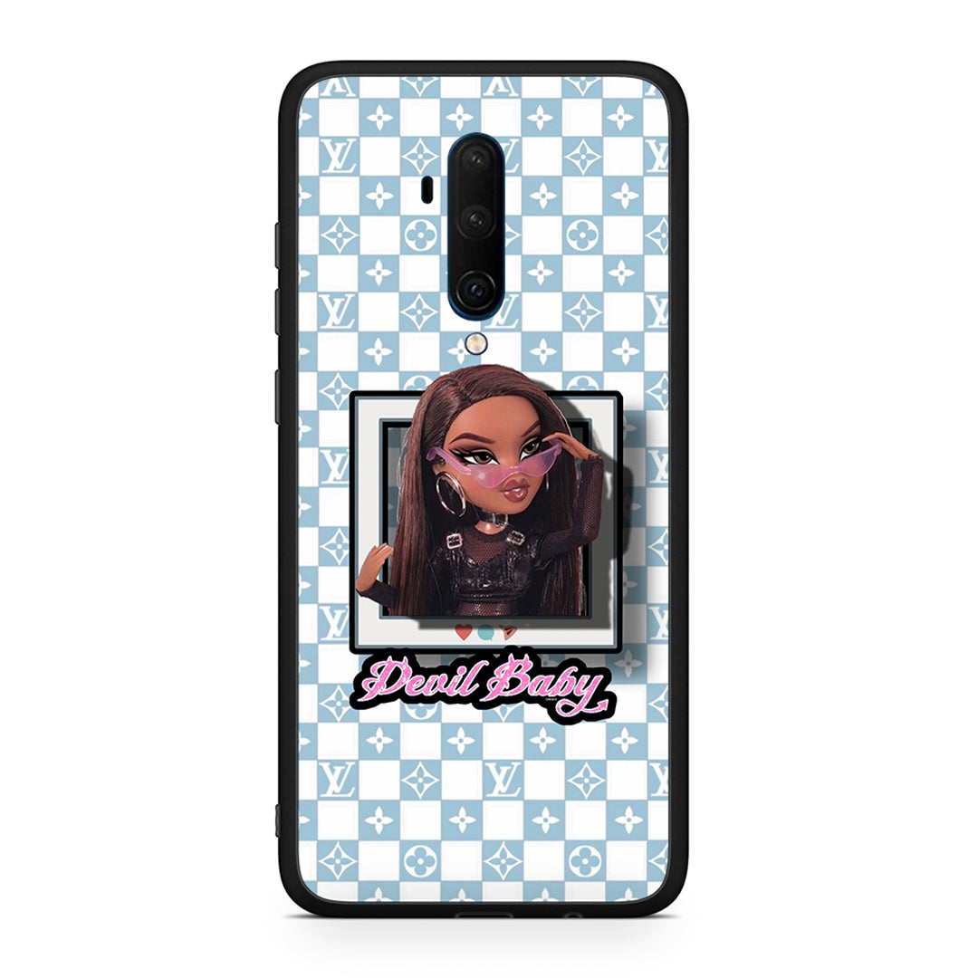 OnePlus 7T Pro Devil Baby Θήκη Αγίου Βαλεντίνου από τη Smartfits με σχέδιο στο πίσω μέρος και μαύρο περίβλημα | Smartphone case with colorful back and black bezels by Smartfits