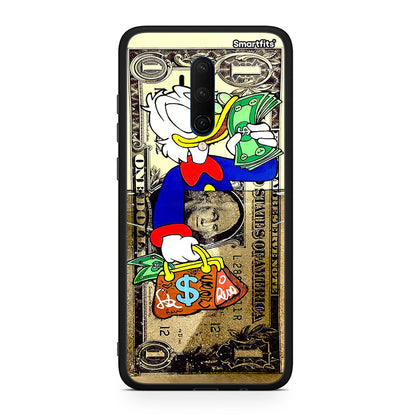 OnePlus 7T Pro Duck Money Θήκη από τη Smartfits με σχέδιο στο πίσω μέρος και μαύρο περίβλημα | Smartphone case with colorful back and black bezels by Smartfits