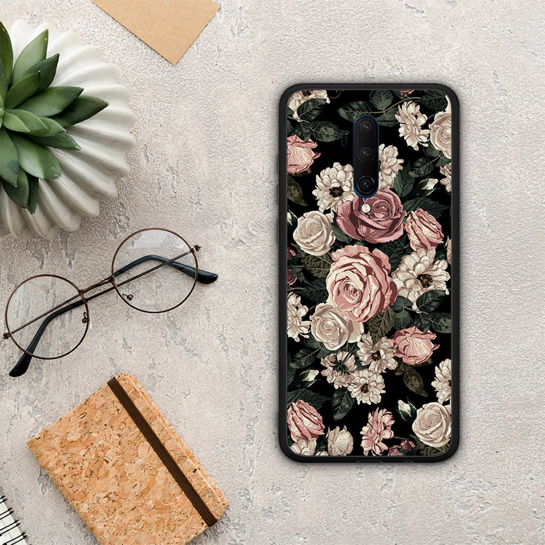 Flower Wild Roses - OnePlus 7T Pro θήκη