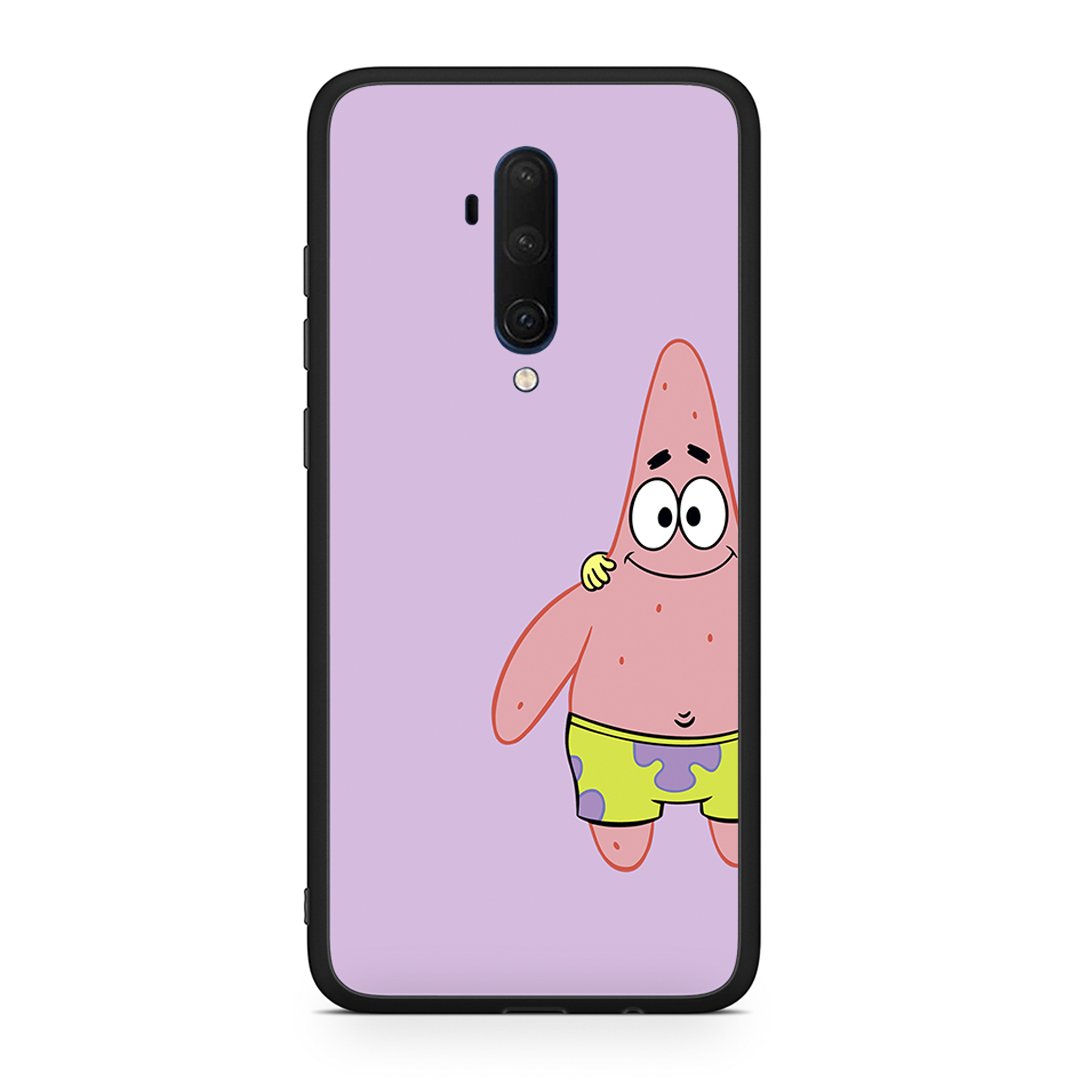 OnePlus 7T Pro  Friends Patrick θήκη από τη Smartfits με σχέδιο στο πίσω μέρος και μαύρο περίβλημα | Smartphone case with colorful back and black bezels by Smartfits