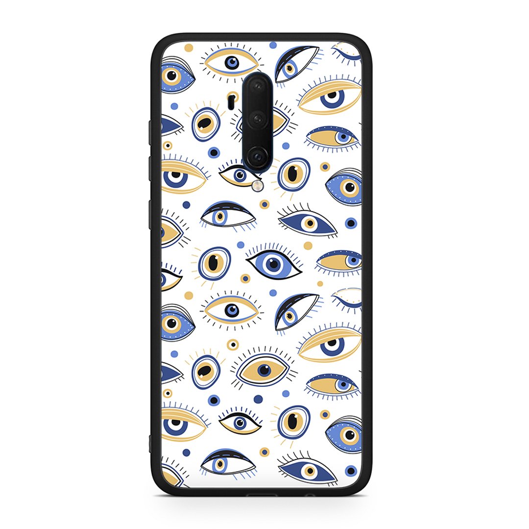 OnePlus 7T Pro Ftou Ftou θήκη από τη Smartfits με σχέδιο στο πίσω μέρος και μαύρο περίβλημα | Smartphone case with colorful back and black bezels by Smartfits