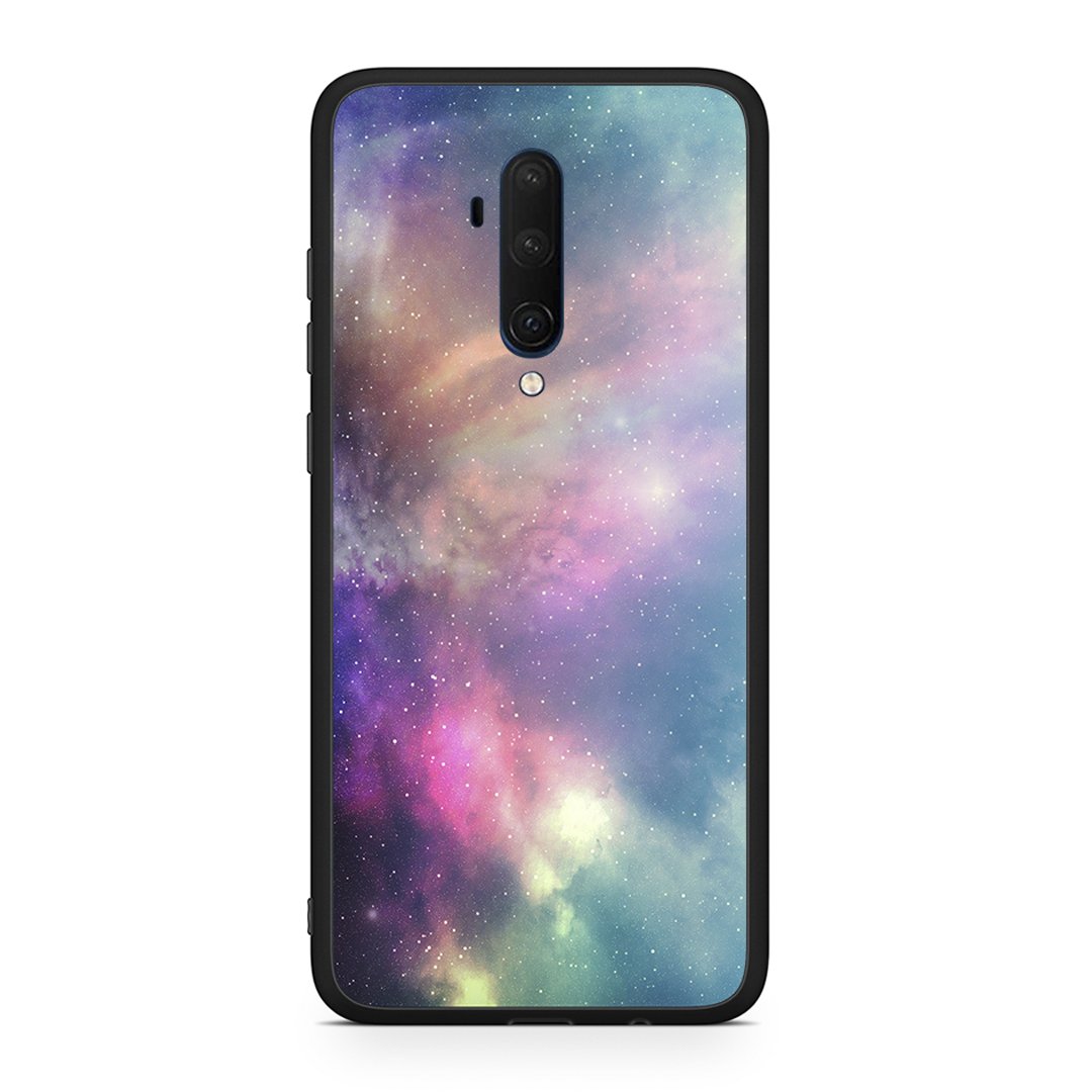 OnePlus 7T Pro Rainbow Galaxy θήκη από τη Smartfits με σχέδιο στο πίσω μέρος και μαύρο περίβλημα | Smartphone case with colorful back and black bezels by Smartfits