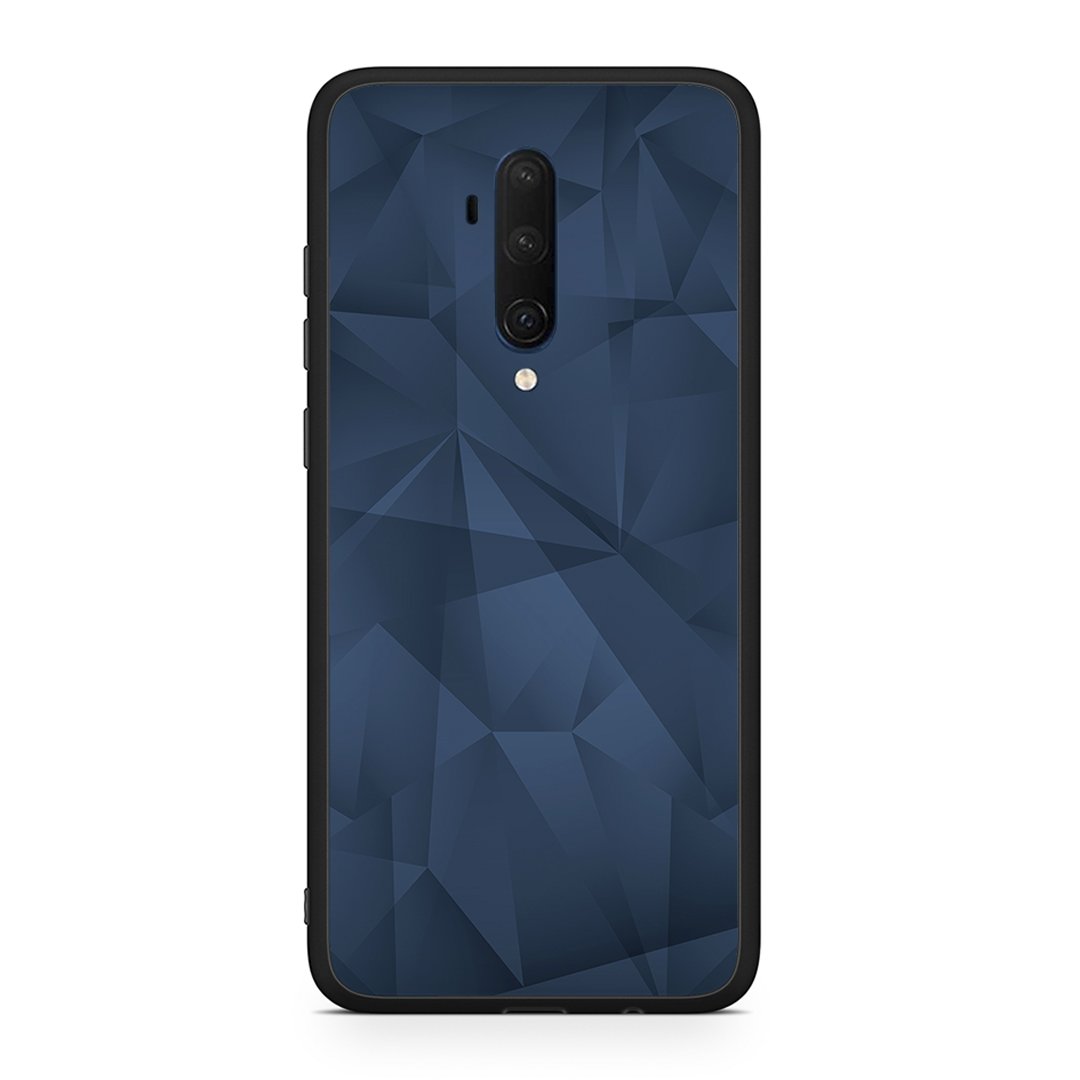 OnePlus 7T Pro Blue Abstract Geometric θήκη από τη Smartfits με σχέδιο στο πίσω μέρος και μαύρο περίβλημα | Smartphone case with colorful back and black bezels by Smartfits