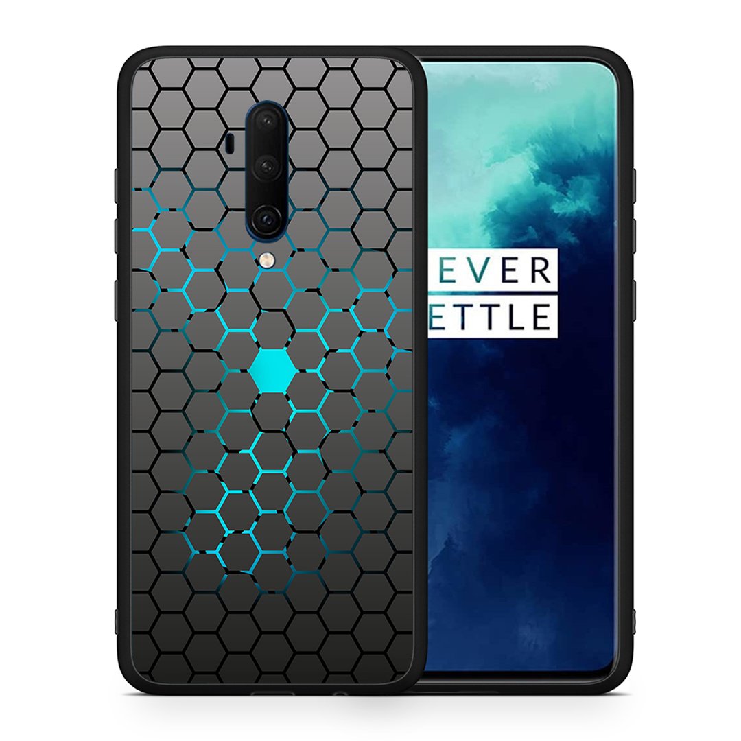 Θήκη OnePlus 7T Pro Hexagonal Geometric από τη Smartfits με σχέδιο στο πίσω μέρος και μαύρο περίβλημα | OnePlus 7T Pro Hexagonal Geometric case with colorful back and black bezels
