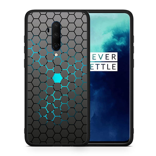 Θήκη OnePlus 7T Pro Hexagonal Geometric από τη Smartfits με σχέδιο στο πίσω μέρος και μαύρο περίβλημα | OnePlus 7T Pro Hexagonal Geometric case with colorful back and black bezels