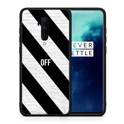 Θήκη OnePlus 7T Pro Get Off από τη Smartfits με σχέδιο στο πίσω μέρος και μαύρο περίβλημα | OnePlus 7T Pro Get Off case with colorful back and black bezels