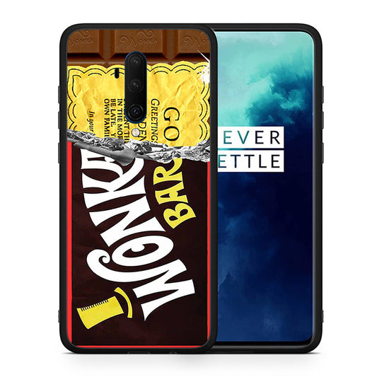 Θήκη OnePlus 7T Pro Golden Ticket από τη Smartfits με σχέδιο στο πίσω μέρος και μαύρο περίβλημα | OnePlus 7T Pro Golden Ticket case with colorful back and black bezels