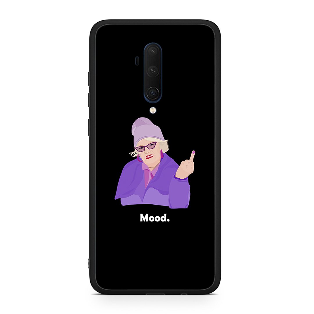 OnePlus 7T Pro Grandma Mood Black θήκη από τη Smartfits με σχέδιο στο πίσω μέρος και μαύρο περίβλημα | Smartphone case with colorful back and black bezels by Smartfits