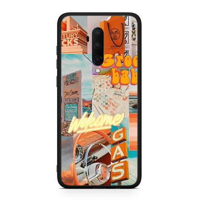 OnePlus 7T Pro Groovy Babe Θήκη Αγίου Βαλεντίνου από τη Smartfits με σχέδιο στο πίσω μέρος και μαύρο περίβλημα | Smartphone case with colorful back and black bezels by Smartfits