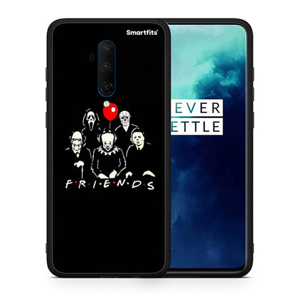 Θήκη OnePlus 7T Pro Halloween Friends από τη Smartfits με σχέδιο στο πίσω μέρος και μαύρο περίβλημα | OnePlus 7T Pro Halloween Friends case with colorful back and black bezels