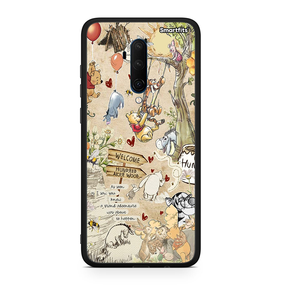 OnePlus 7T Pro Happy Friends θήκη από τη Smartfits με σχέδιο στο πίσω μέρος και μαύρο περίβλημα | Smartphone case with colorful back and black bezels by Smartfits