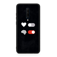 Thumbnail for OnePlus 7T Pro Heart Vs Brain Θήκη Αγίου Βαλεντίνου από τη Smartfits με σχέδιο στο πίσω μέρος και μαύρο περίβλημα | Smartphone case with colorful back and black bezels by Smartfits