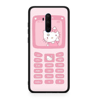 Thumbnail for OnePlus 7T Pro Hello Kitten Θήκη Αγίου Βαλεντίνου από τη Smartfits με σχέδιο στο πίσω μέρος και μαύρο περίβλημα | Smartphone case with colorful back and black bezels by Smartfits