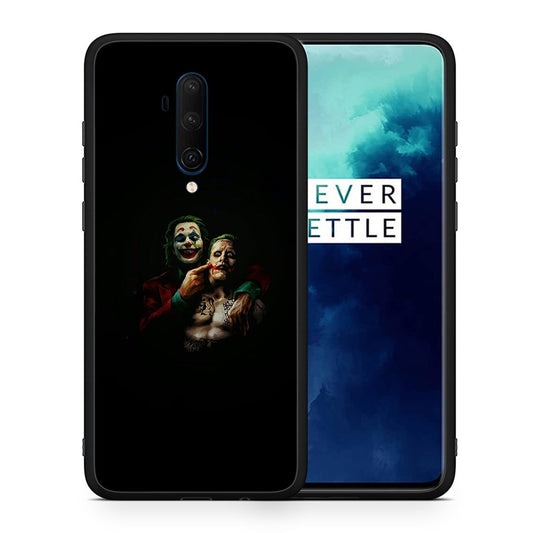 Θήκη OnePlus 7T Pro Clown Hero από τη Smartfits με σχέδιο στο πίσω μέρος και μαύρο περίβλημα | OnePlus 7T Pro Clown Hero case with colorful back and black bezels
