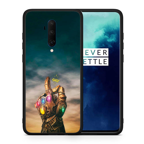 Θήκη OnePlus 7T Pro Infinity Snap από τη Smartfits με σχέδιο στο πίσω μέρος και μαύρο περίβλημα | OnePlus 7T Pro Infinity Snap case with colorful back and black bezels