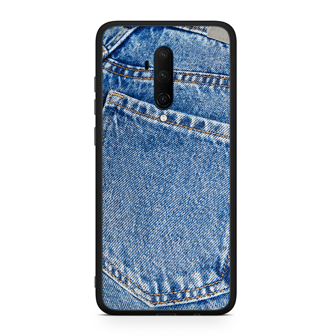 OnePlus 7T Pro Jeans Pocket θήκη από τη Smartfits με σχέδιο στο πίσω μέρος και μαύρο περίβλημα | Smartphone case with colorful back and black bezels by Smartfits
