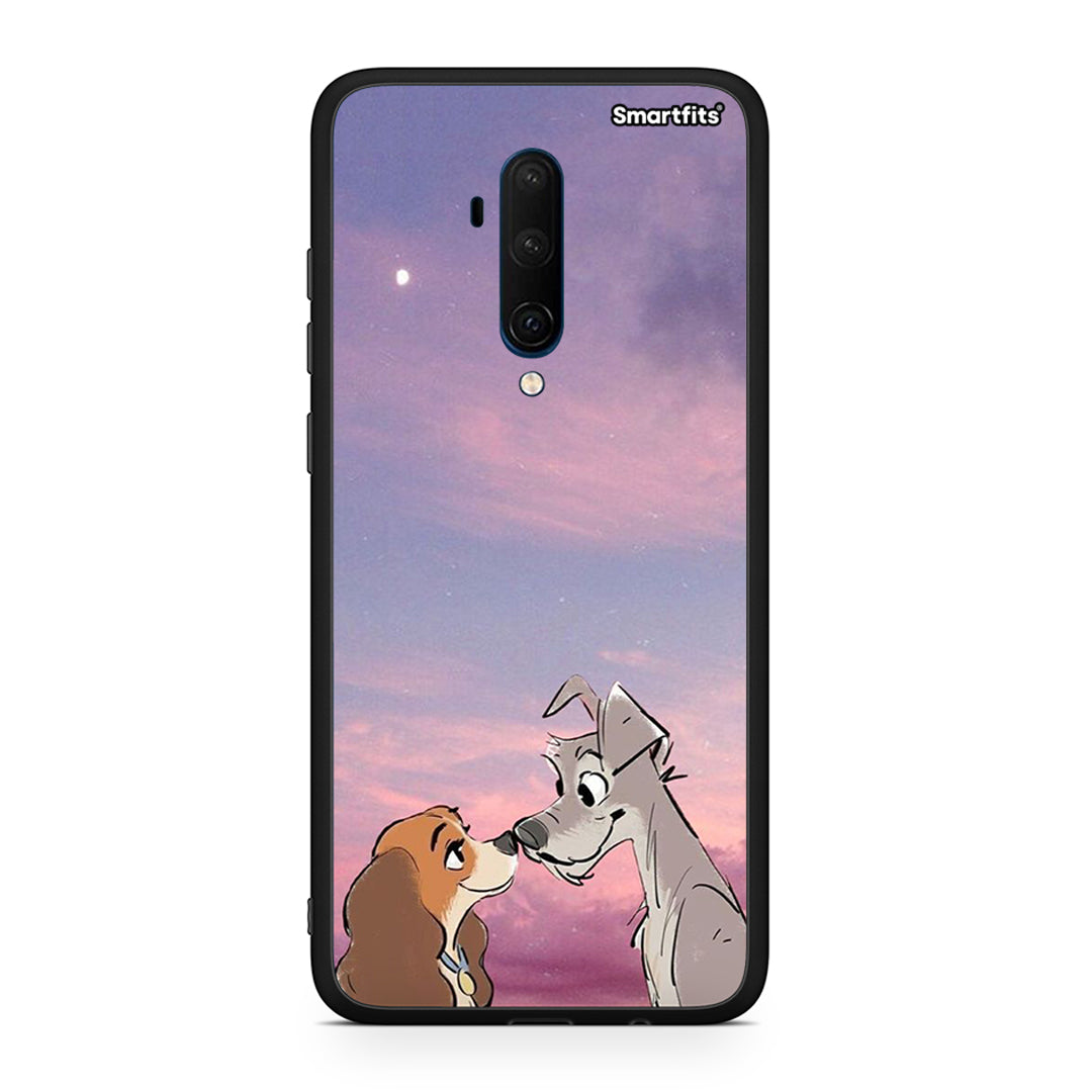 OnePlus 7T Pro Lady And Tramp θήκη από τη Smartfits με σχέδιο στο πίσω μέρος και μαύρο περίβλημα | Smartphone case with colorful back and black bezels by Smartfits
