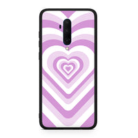 Thumbnail for OnePlus 7T Pro Lilac Hearts θήκη από τη Smartfits με σχέδιο στο πίσω μέρος και μαύρο περίβλημα | Smartphone case with colorful back and black bezels by Smartfits
