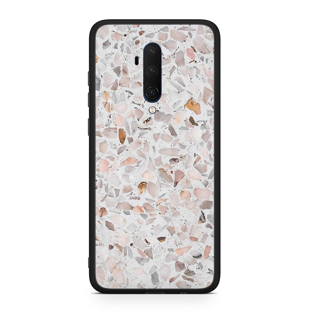 OnePlus 7T Pro Marble Terrazzo θήκη από τη Smartfits με σχέδιο στο πίσω μέρος και μαύρο περίβλημα | Smartphone case with colorful back and black bezels by Smartfits