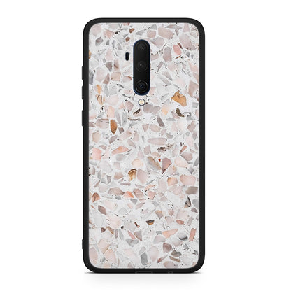 OnePlus 7T Pro Marble Terrazzo θήκη από τη Smartfits με σχέδιο στο πίσω μέρος και μαύρο περίβλημα | Smartphone case with colorful back and black bezels by Smartfits