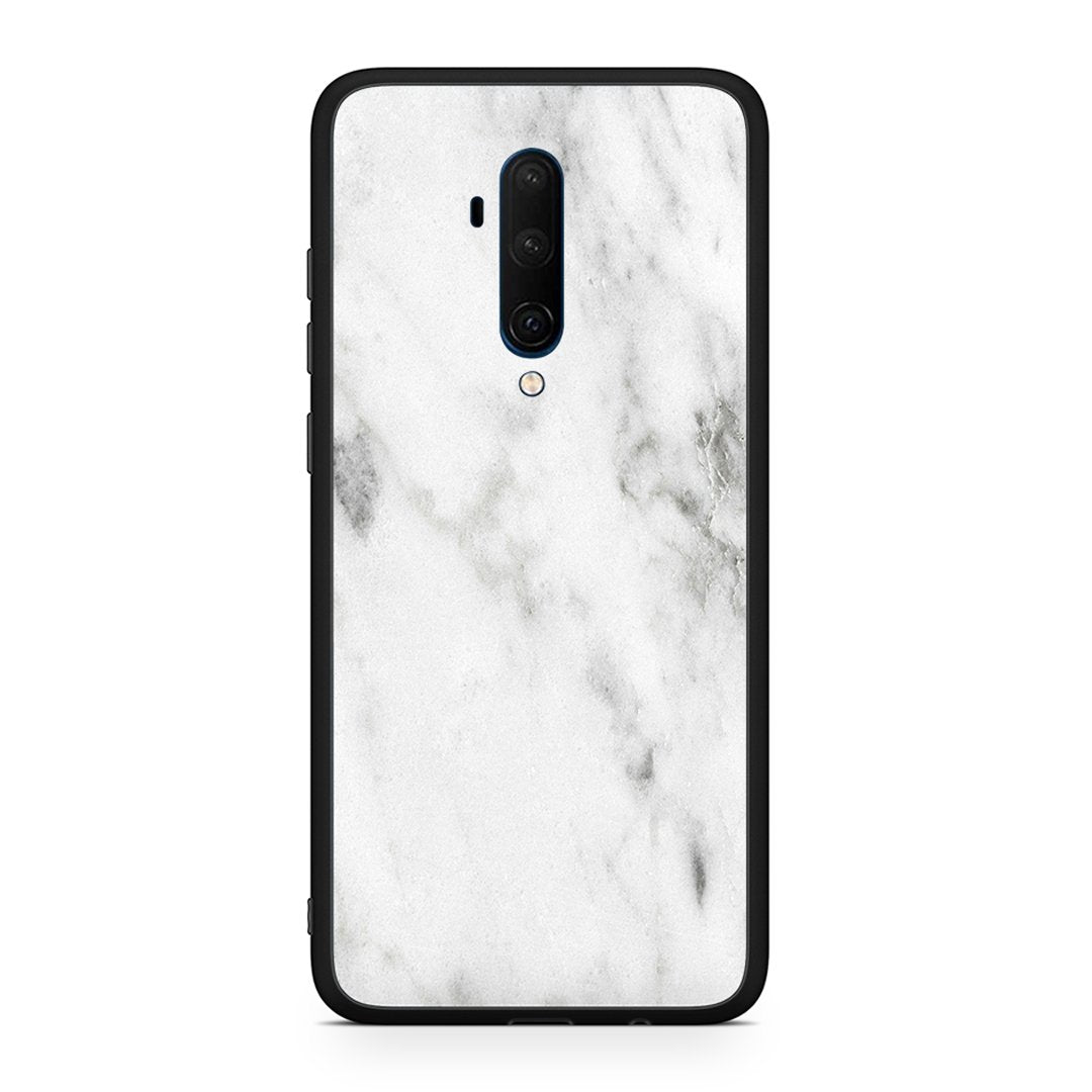 OnePlus 7T Pro White marble θήκη από τη Smartfits με σχέδιο στο πίσω μέρος και μαύρο περίβλημα | Smartphone case with colorful back and black bezels by Smartfits