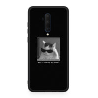 Thumbnail for OnePlus 7T Pro Meme Cat θήκη από τη Smartfits με σχέδιο στο πίσω μέρος και μαύρο περίβλημα | Smartphone case with colorful back and black bezels by Smartfits