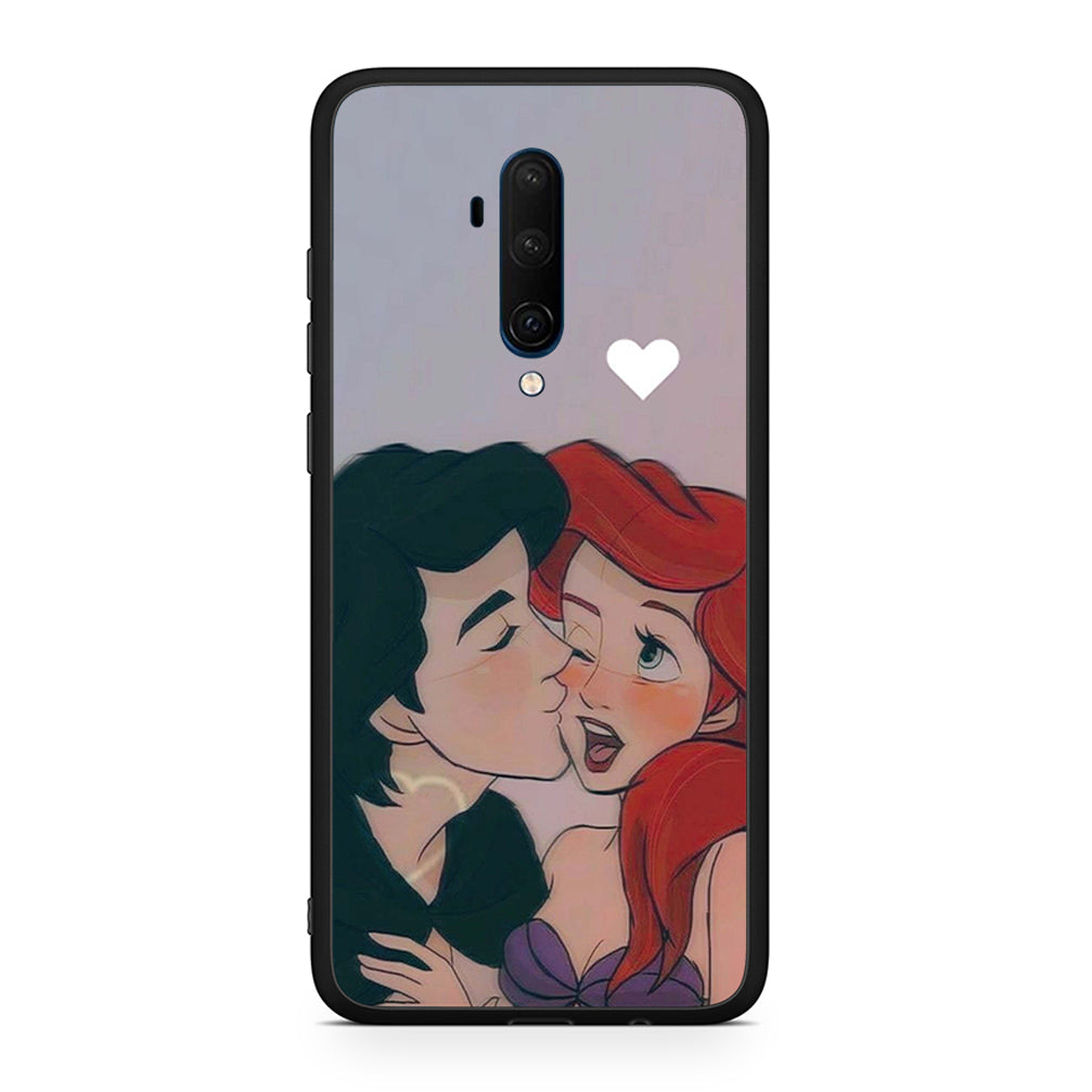 OnePlus 7T Pro Mermaid Love Θήκη Αγίου Βαλεντίνου από τη Smartfits με σχέδιο στο πίσω μέρος και μαύρο περίβλημα | Smartphone case with colorful back and black bezels by Smartfits