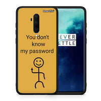 Thumbnail for Θήκη OnePlus 7T Pro My Password από τη Smartfits με σχέδιο στο πίσω μέρος και μαύρο περίβλημα | OnePlus 7T Pro My Password case with colorful back and black bezels